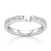 Thumbnail Image 1 of J'Lure Baguette-Cut Lab-Grown Diamond Contour Wedding Band 3/8 ct tw 18K White Gold