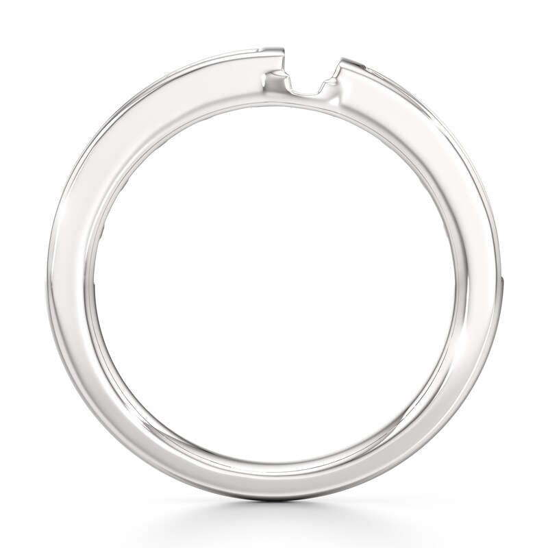 Main Image 2 of J'Lure Baguette-Cut Lab-Grown Diamond Contour Wedding Band 3/8 ct tw 18K White Gold