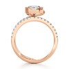 Thumbnail Image 2 of J'Lure Shield Step-Cut Lab-Created Diamond Spiral Engagement Ring 1-3/8 ct tw 18K Rose Gold
