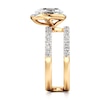 Thumbnail Image 3 of J'Lure Oval Step-Cut Lab-Grown Diamond Spiral Engagement Ring 2-5/8 ct tw 18K Yellow Gold