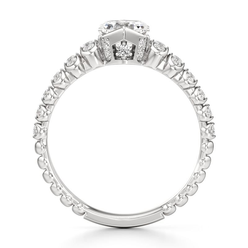 Main Image 2 of J'Lure Hexagon Brilliant-Cut Lab-Grown Diamond Engagement Ring 1-1/3 ct tw 18K White Gold