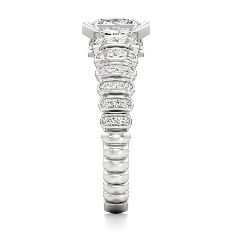 Main Image 3 of J'Lure Hexagon Brilliant-Cut Lab-Grown Diamond Engagement Ring 1-1/3 ct tw 18K White Gold