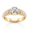 Thumbnail Image 1 of J'Lure Octagon Brilliant-Cut Lab-Created Diamond Engagement Ring 1-1/4 ct tw 18K Yellow Gold