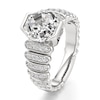 Thumbnail Image 4 of J'Lure Octagon Step-Cut Lab-Grown Diamond Engagement Ring 3-3/8 ct tw 18K White Gold
