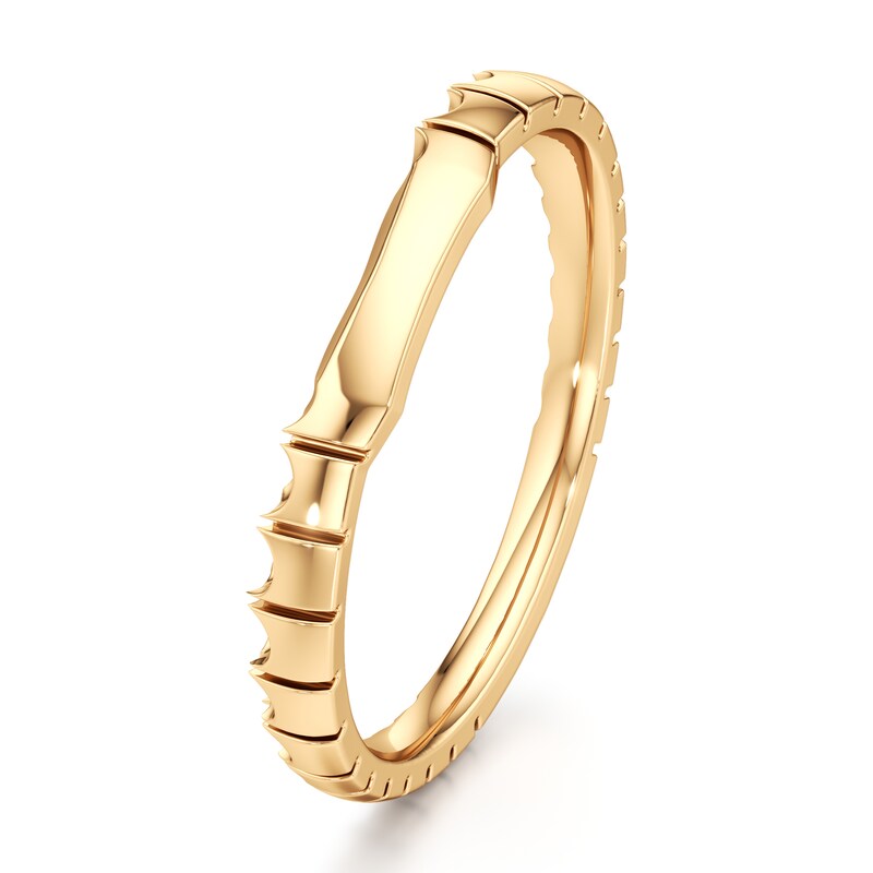 Main Image 4 of J'Lure Contour Wedding Band 18K Yellow Gold