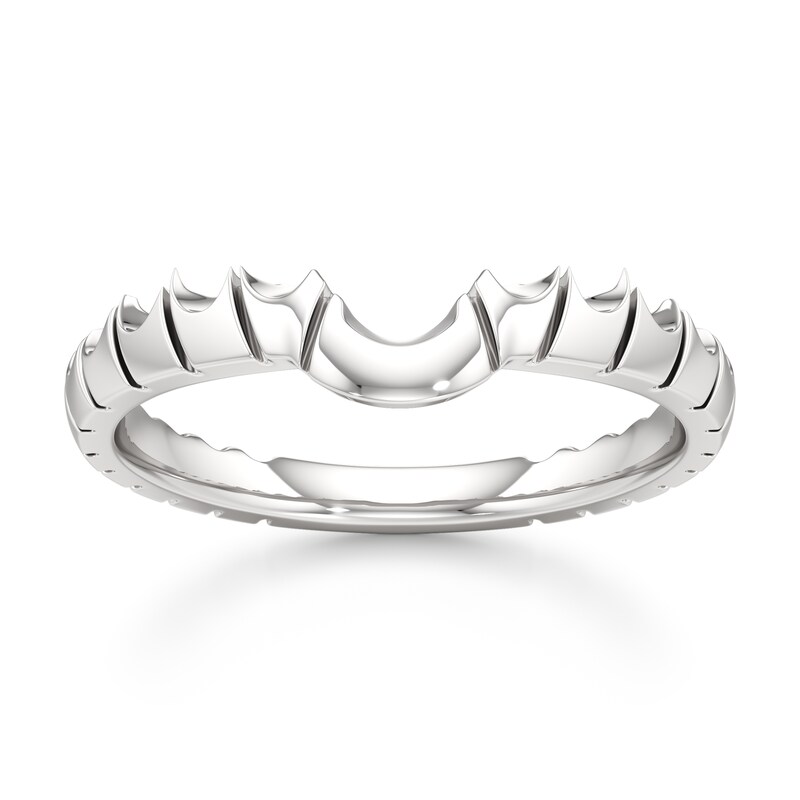 Main Image 1 of J'Lure Contour Wedding Band 18K White Gold