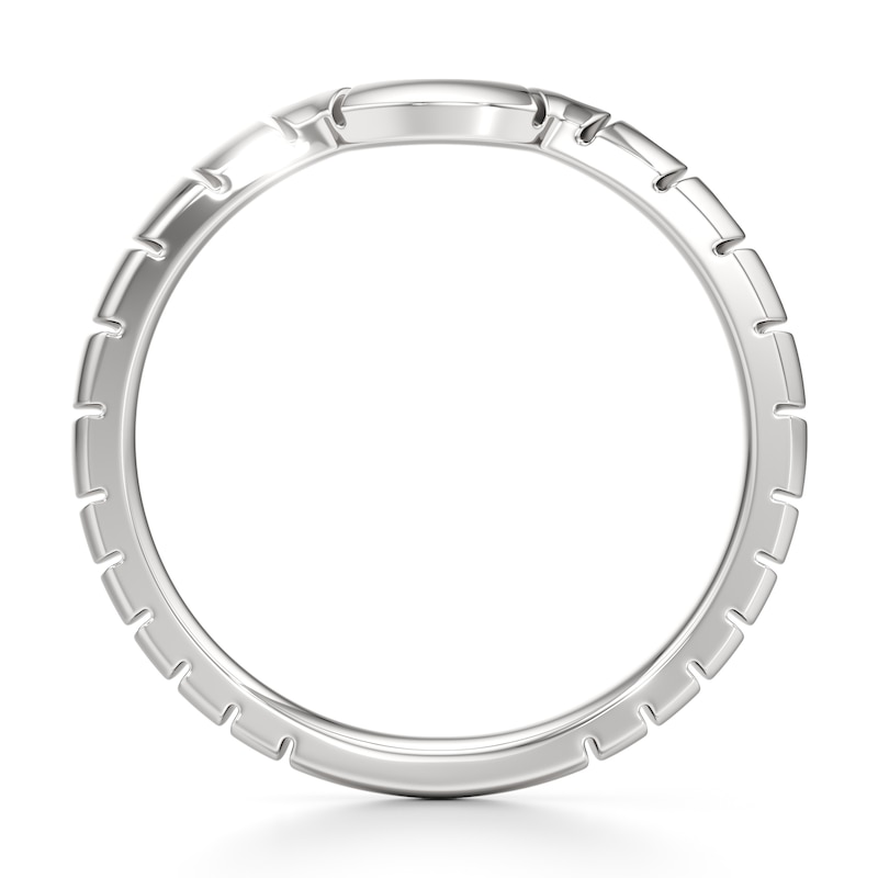 Main Image 2 of J'Lure Contour Wedding Band 18K White Gold