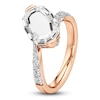 Thumbnail Image 2 of J'Lure Oval Portrait-Cut Lab-Grown Diamond Engagement Ring 2-1/2 ct tw 18K Rose Gold
