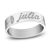 Thumbnail Image 1 of Birth Flower & Name Ring Sterling Silver