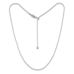 Adjustable Snake Chain Necklace 1.15mm Solid Sterling Silver 20"