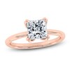 Thumbnail Image 1 of Certified Princess-Cut Diamond Solitaire Engagement Ring 2 ct tw 14K Rose Gold (I1/I)