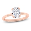 Thumbnail Image 1 of Certified Oval-Cut Diamond Solitaire Engagement Ring 1-1/2 ct tw 14K Rose Gold (I1/I)
