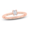 Thumbnail Image 1 of Emerald-Cut Diamond Solitaire Engagement Ring 1/4 ct tw 14K Rose Gold (I2/I)