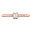 Thumbnail Image 3 of Emerald-Cut Diamond Solitaire Engagement Ring 1/4 ct tw 14K Rose Gold (I2/I)