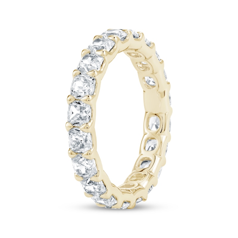 Main Image 2 of Cushion-Cut Lab-Grown Diamond Eternity Band 3-1/4 - 4 ct tw 14K Yellow Gold