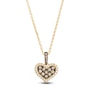 Thumbnail Image 1 of Le Vian Diamond Heart Necklace 3/4 ct tw 14K Honey Gold 19"