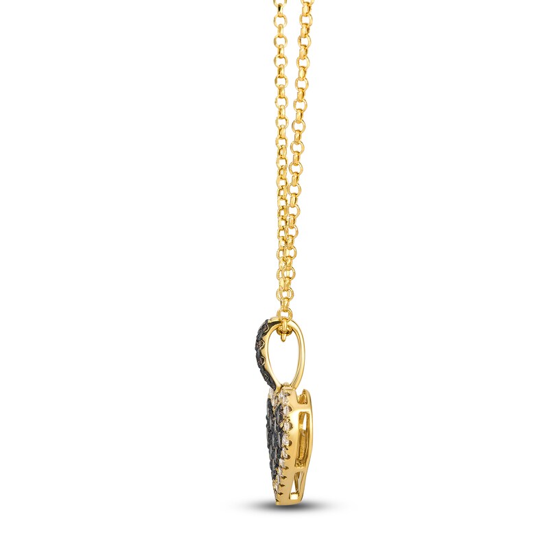Main Image 2 of Le Vian Diamond Heart Necklace 3/4 ct tw 14K Honey Gold 19"