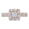 Thumbnail Image 3 of Vera Wang VOW Princess-Cut Diamond Halo Engagement Ring 1 ct tw 14K Rose Gold