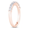 Thumbnail Image 2 of Certified Emerald-Cut Diamond Anniversary Ring 3/4 ct tw 14K Rose Gold
