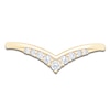 Thumbnail Image 3 of Certified Diamond Graduated Chevron Anniversary Ring 1/8 ct tw 14K Yellow Gold