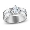 Thumbnail Image 1 of Vera Wang VOW Pear-Shaped Diamond Engagement Ring 1 ct tw 14K White Gold