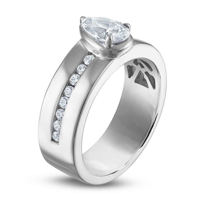 Main Image 2 of Vera Wang VOW Pear-Shaped Diamond Engagement Ring 1 ct tw 14K White Gold