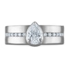Thumbnail Image 3 of Vera Wang VOW Pear-Shaped Diamond Engagement Ring 1 ct tw 14K White Gold