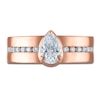 Thumbnail Image 3 of Vera Wang VOW Pear-Shaped Diamond Engagement Ring 1 ct tw 14K Rose Gold