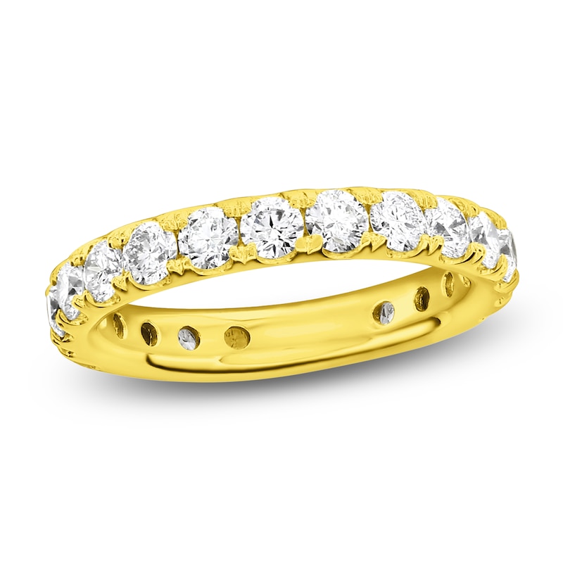 Main Image 1 of Certified Diamond Eternity Band 1-3/4 to 2-1/3 ct tw 14K Yellow Gold
