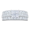 Thumbnail Image 3 of Certified Princess-Cut Quad Diamond Engagement Ring 2 ct tw 14K White Gold