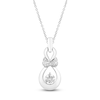 Thumbnail Image 1 of Captivate Diamond Necklace 1/4 ct tw 14K White Gold 18"