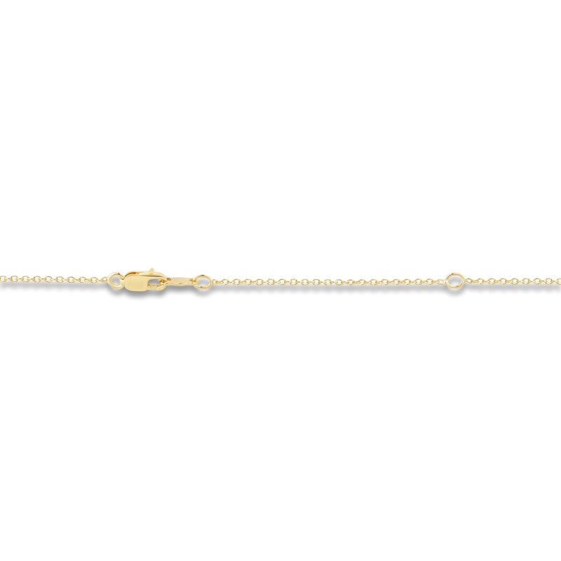 Main Image 4 of Button Cultured Pearl Trio Drop Necklace 14K Yellow Gold