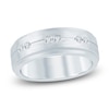 Thumbnail Image 1 of Men's Certified Diamond Satin Finish Wedding Band 1/5 ct tw 14K White Gold