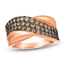 Le Vian Chocolatier Diamond Ring 7/8 ct tw 14K Strawberry Gold