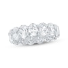 Thumbnail Image 1 of Oval-Cut Lab-Grown Diamond Eternity Band 6-3/4 to 8-1/6 ct tw 14K White Gold