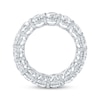 Thumbnail Image 3 of Oval-Cut Lab-Grown Diamond Eternity Band 6-3/4 to 8-1/6 ct tw 14K White Gold