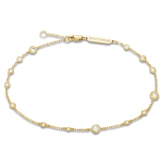 Constellations by Jared Lab-Grown Diamond Sagittarius Bracelet 1/2 ct tw 10K Yellow Gold 7.5"