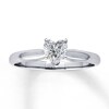 Thumbnail Image 1 of Diamond Solitaire Ring 1/2 carat Heart-Shaped 14K White Gold
