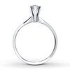 Thumbnail Image 2 of Diamond Solitaire Ring 1/2 carat Heart-Shaped 14K White Gold