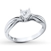 Thumbnail Image 1 of Solitaire Diamond Ring 3/8 ct tw Heart-cut 14K White Gold