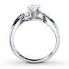 Thumbnail Image 1 of Solitaire Diamond Ring 3/8 ct tw Heart-cut 14K White Gold