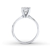 Thumbnail Image 1 of Diamond Solitaire Ring 1 carat Princess-cut 14K White Gold (I2/I)