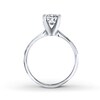 Thumbnail Image 1 of Diamond Solitaire Ring 1 carat Princess-cut 14K White Gold (I2/I)