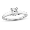 Thumbnail Image 0 of Diamond Solitaire Engagement Ring 1/2 ct tw Princess 14K White Gold (I1/I)