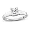 Thumbnail Image 0 of Diamond Solitaire Engagement Ring 3/4 ct tw Princess 14K White Gold (I1/I)