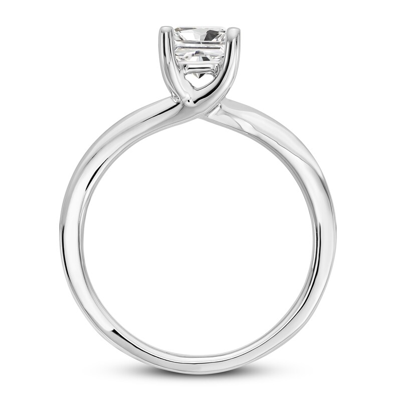 Diamond Solitaire Engagement Ring 3/4 ct tw Princess 14K White Gold (I1/I)