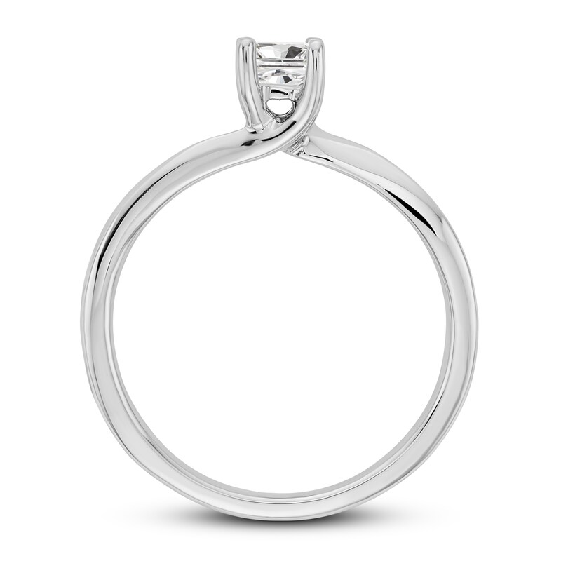 Diamond Solitaire Engagement Ring 1/4 ct tw Princess 14K White Gold (I1/I)