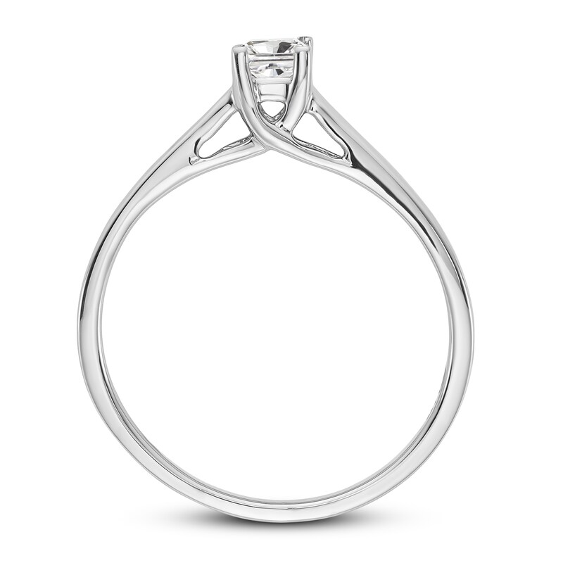 Diamond Solitaire Engagement Ring 1/4 ct tw Princess 14K White Gold (I1/I)