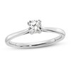 Thumbnail Image 0 of Diamond Solitaire Engagement Ring 1/3 ct tw Cushion 14K White Gold (I1/I)