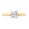 Thumbnail Image 2 of Diamond Solitaire Engagement Ring 3/4 ct tw Princess 14K Two-Tone Gold (I1/I)